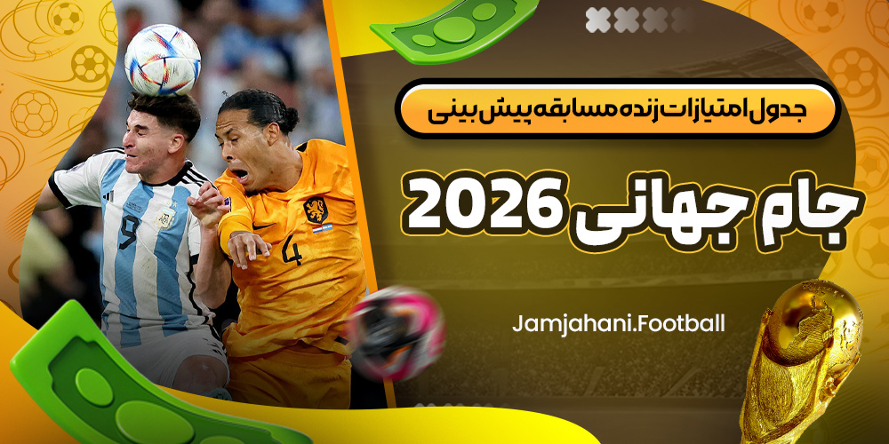 جدول امتیازات زنده مسابقه پیش‌ بینی جام جهانی 2026